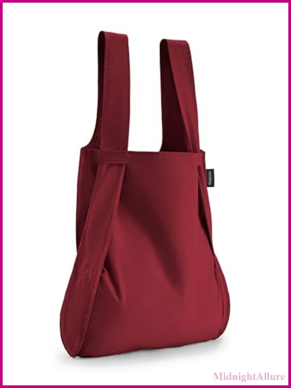 Notabag Original 2-in-1 Backpack Tote Water Resistant Cotton Nylon Foldable